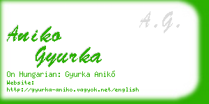 aniko gyurka business card
