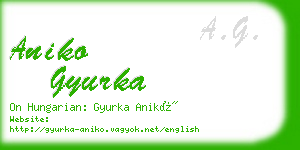 aniko gyurka business card